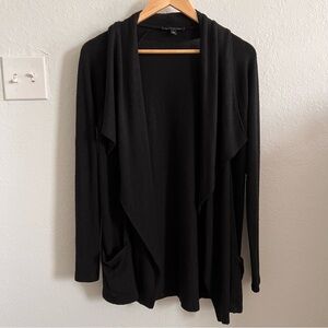 Banana Republic Black Shawl Open Cardigan Sweater